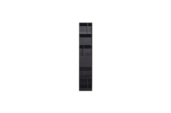 Buck - Etagère colonne en bois noir certifié FSC