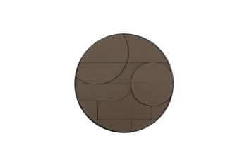 Fiona - Peinture ronde marron