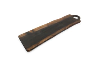 CHOP - Planche à servir en bois noir 60x15xH1,5cm