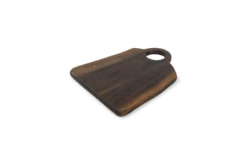 CHOP - Planche à servir en bois noir 26,5x20xH1,5cm