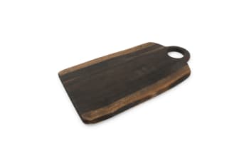 CHOP - Planche à servir en bois noir 40x21,5xH1,5cm