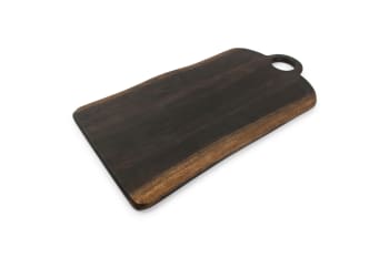 CHOP - Planche à servir en bois noir 50x25xH1,5cm