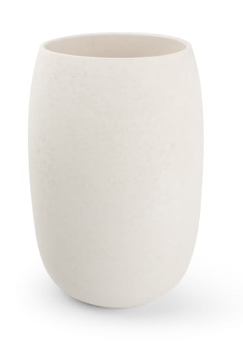 BULLET - Vase en grès blanc 20xH30,5cm