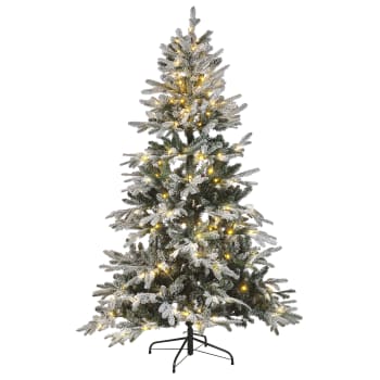 Albero di natale artificiale innevato bianco 210 cm BASSIE 