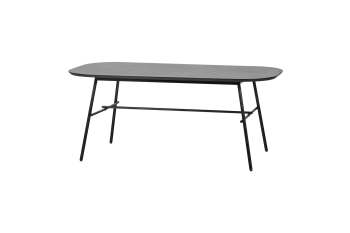 Elegance - Tisch aus Mangoholz, schwarz