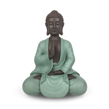 Statuetta Buddha Con Portacandela - Decorazione Zen Feng Shui, 31 Cm, Per Interni Casa O Ufficio - Foto 10