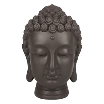 BOUDDHA - Estatua decoración cabeza de Buda en resina - H20 cm