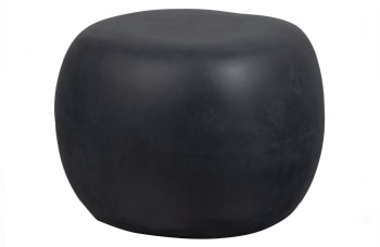 Pebble - Table basse en fibre d'argile ø50cm - Gris anthracite