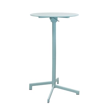 Tavolo Da Giardino Rotondo Bistro Reclinabile In Acciaio Color Talpa Palavas M22032833