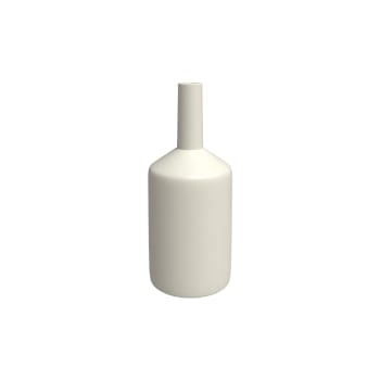 Azeline - Vase blanc en terre cuite H47cm