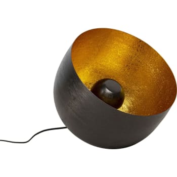 Apollon smooth - Lampe en acier noir et doré D35