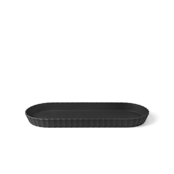 Plateau Rectangulaire dur Noir 17x45 cm (25 Utés)