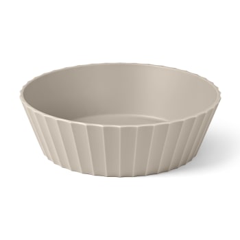 Stefanplast Vaso Cloe Con Riserva D'Acqua, Colore Tortora, 20 Cm – Made In Italy