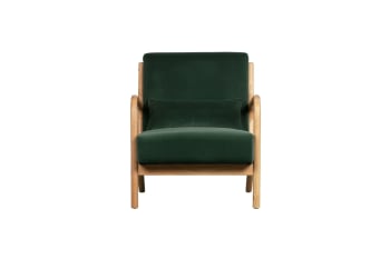 Mark - Sessel aus Samt, grün