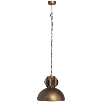 Polished - Lampe suspendue métal Antique Messing Doré