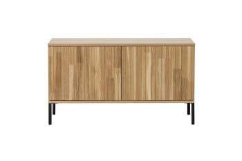 New - Mueble tv madera roble beige