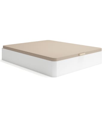 ATENEA - Canapé abatible 135x190 cm tapa tapizada en color blanco