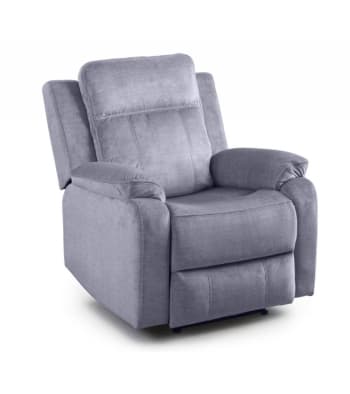 REIMON - Sillón relax reclinable con mecanismo palanca en color gris
