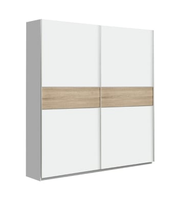 WINTER - Armario 2 puertas correderas de 170 cm color blanco