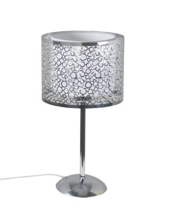 Lampe de table en métal avec cercles ronds