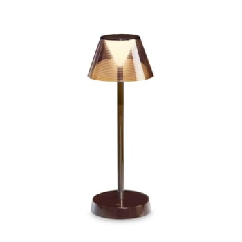 Lolita - Lampe de table extérieure sans fil couleur café