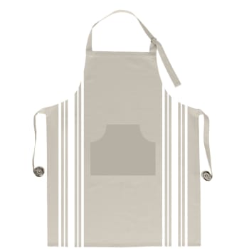 Purelife - Tablier de cuisine en coton  blanc 70 x 90 cm