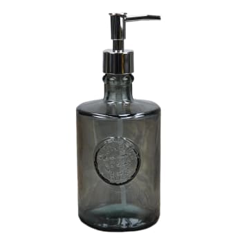 Authentic - Distributeur de savon en verre recyclé  silver gris 23 cm