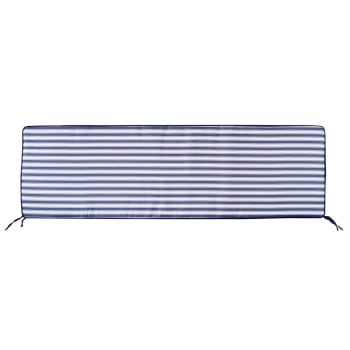 Set Di 2 Federe Per Cuscino 40x40 Cm Con Cerniera - Colore Blu Pavone, Striscia Decorativa, Per Divano E Letto