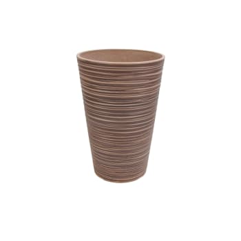 ALBA - Vaso grande in pvc marrone