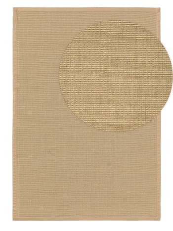 Tappeto in iuta beige 215x150cm Rupen