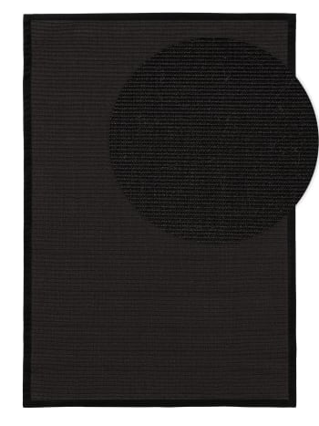 SANA - Alfombra sisal negro 80x150