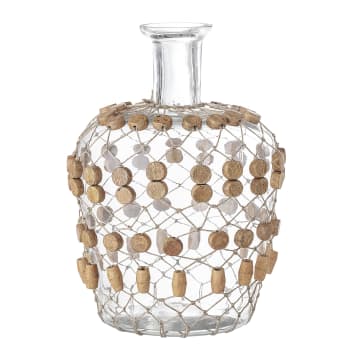 KANE - Vase transparent verre clair verre D20.5cm