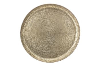 Shakir - Tablett aus Metall, gold