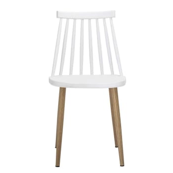 Chaise en acier blanc 42cm