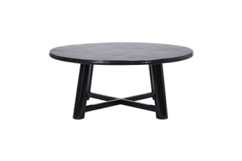 Vali - Table basse en bois noir