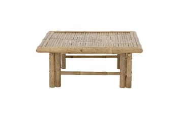 Korfu - Table basse de salon en bambou beige