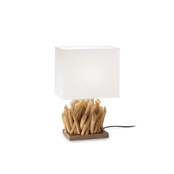 SNELL - Lampade Da Scrivania Industrial-Minimal Snell Legno Bianco 1 Luce E27