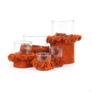 WDHODEC Set di 12 portacandele trasparenti votive in vetro a forma di