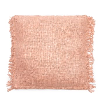 Cuscino rosa antico arredo in microfibra 42x42 cm Boucle