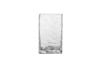 Remon - Vase transparent en verre H20cm