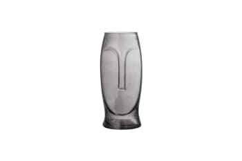 Ditta - Vase en verre gris H30cm