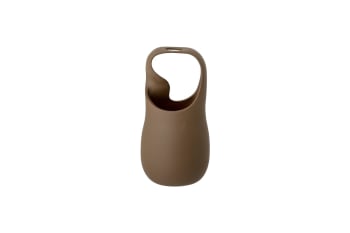 Nicita - Vase à anse en grès brun H28cm