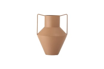 Iola - Vase en métal brun H34cm