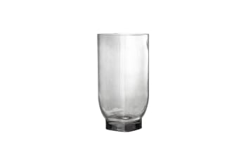 Irfa - Vase en verre gris H30cm