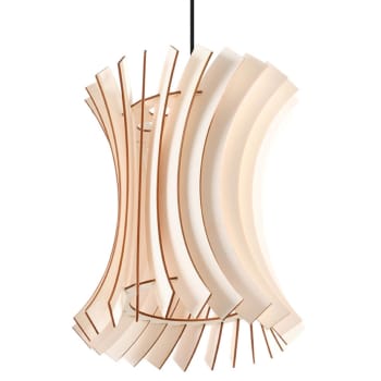 Oriana - Suspension tube en bois, L: 30cm