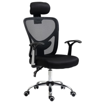 Silla de oficina 62x67x118 cm negro