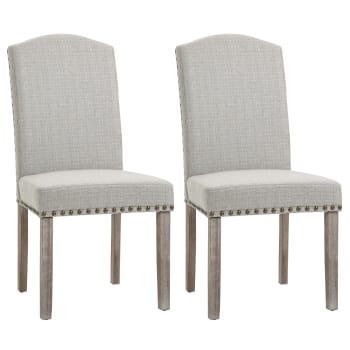 Juego de 2 sillas de comedor 51 x 64 x 99.5 cm color gris