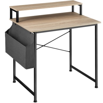 tavolino porta PC da letto 55x35x26cm, in legno, regolabile con