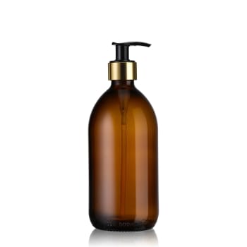 BURETTE - Distributeur de savon en verre ambré 500 mL