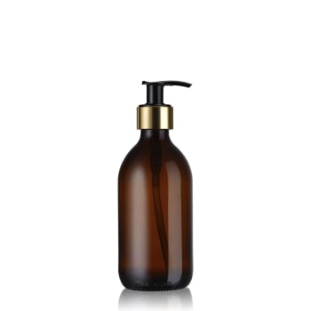 BURETTE - Distributeur de savon en verre ambré 300 mL